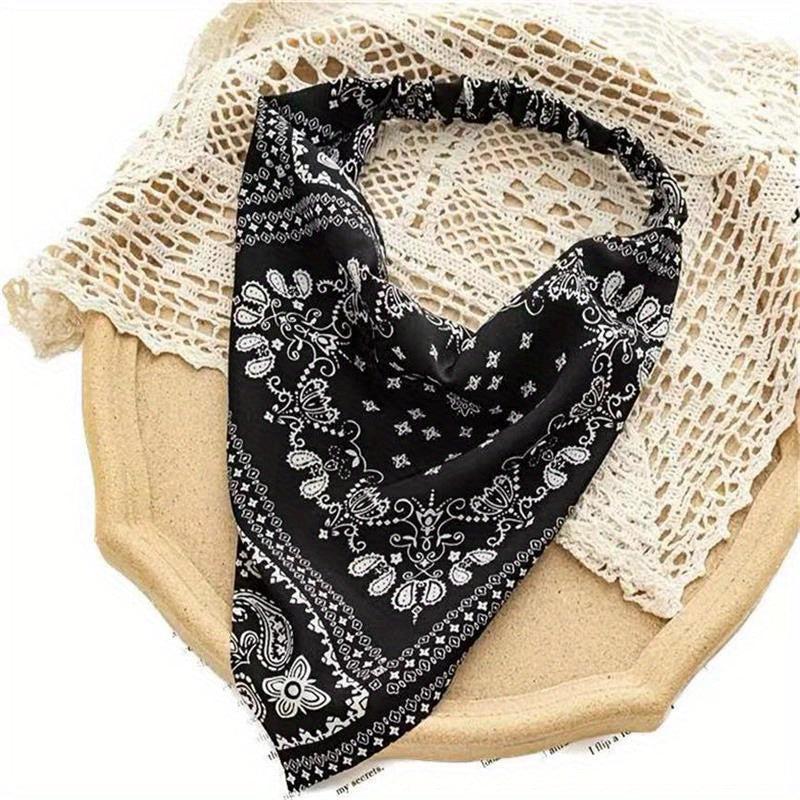 Paisley Printing Hair Scarf Vintage Bandanas Hairband