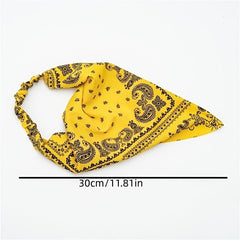 Paisley Printing Hair Scarf Vintage Bandanas Hairband