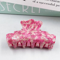 Colorful Retro Pattern Acrylic Hair Clips