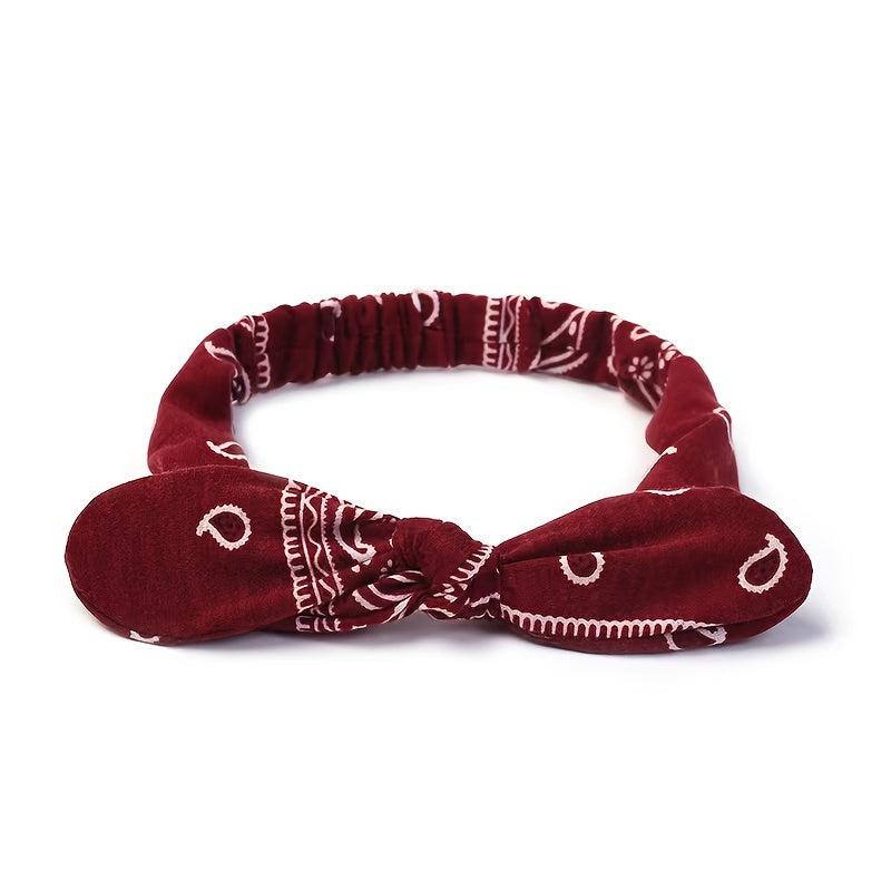 Boho Turban Headband for Women Non Slip Workout Sweatband