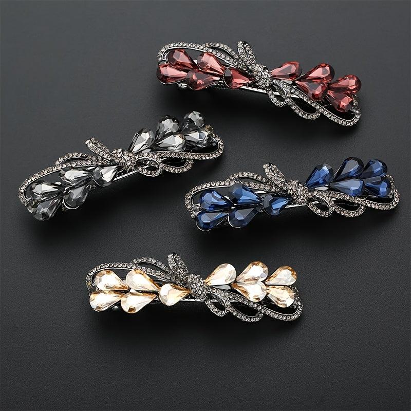 Colorful Crystal Hair Clip Retro Barrette Hairpin Hair Accessories