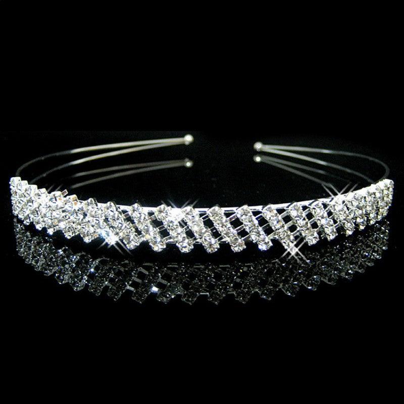 Rhinestone Wedding Headband Bridal Tiara Wedding Headpiece Bride Accessory