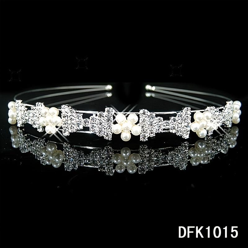 Rhinestone Wedding Headband Bridal Tiara Wedding Headpiece Bride Accessory