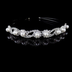 Rhinestone Wedding Headband Bridal Tiara Wedding Headpiece Bride Accessory