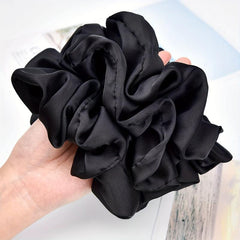 6 PCS Black Satin Hair Rope Headdress Hair Accessories for Women Girls