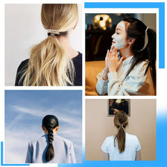 Boho Flower Hair Tie Bracelet Elastic Ponytail Holder