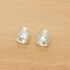 50pcs Dreadlocks Beads Hair Braid Rings Clips Metal Cuffs Jewelry
