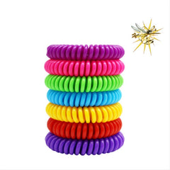 10pcs Mosquito Repellent Bracelets Insect Bug Waterproof Bands for Kids Adults