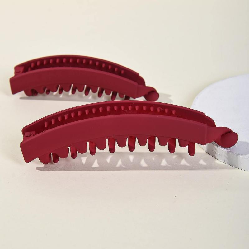 2pcs Banana Hair Clip Non Slip Hair Ponytail Clip Fine Hair Accessories