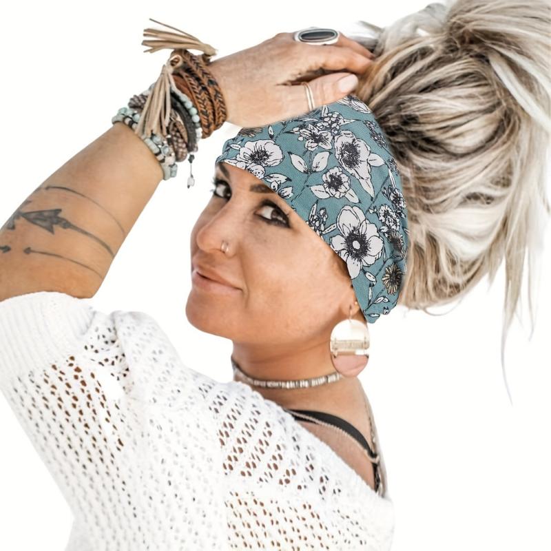 Boho Style Wide Knot Headband Sports Yoga Sweatband Hair Accessory