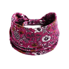 Boho Style Wide Knot Headband Sports Yoga Sweatband Hair Accessory