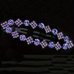 Rhinestone Snap Clip Metal Hairpin for Side Hair Bang Braids