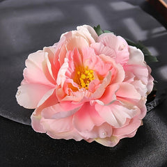 Peony Flower Hair Clips Fabric Assorted Flower Hair Accessories For Women