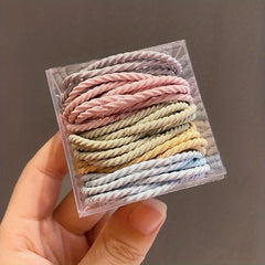 50pcs Minimalist Elastic Hair Band Ponytail Holder