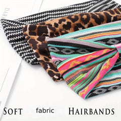 Bohemia Floral Bandeau Headband Wide Knot Hair Scarf Elastic Turban