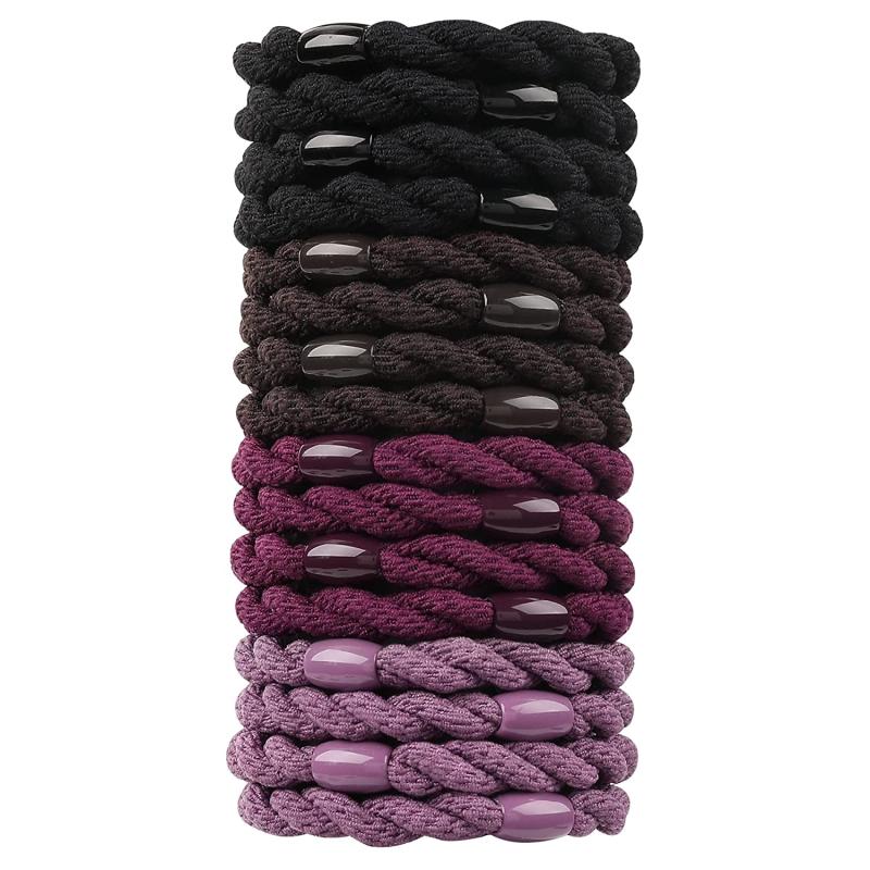 16 Pcs Hair Ties For Thick Hair No Damage Hair Elastics For Women's