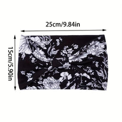 Bohemian Headband Elastic Hair Accessories For Women Girls Fabric Sports Yoga