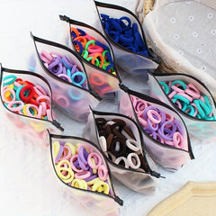100pcs Colorful Hair Tie Small Seamless High Elasticity Hair Rope Headwear