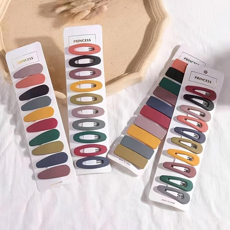 10pcs Candy Hairclip Hairpin Snap Clip Barrette Hair Accessories