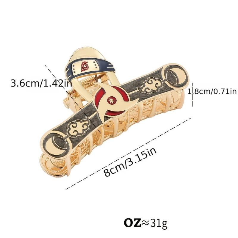 Japanese Anime Metal Hair Claw Clip Non Slip Strong Hold Hair Jaw Clip