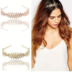 Leaf Headband Hair Hoop Baroque Bridal Jewelry Leaf Tiara Hair Accessories Gift