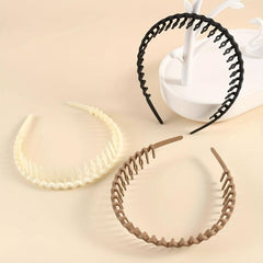 3pcs Nonslip Tooth Headband Wavy Head Hoop Hair Band For Women Girls