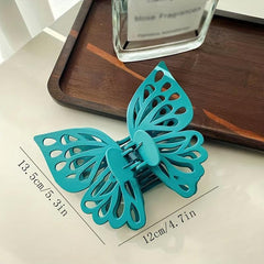 Double Layer Butterfly Hair Claw Back Head Clip