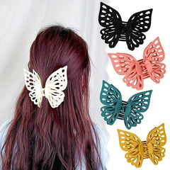 Double Layer Butterfly Hair Claw Back Head Clip