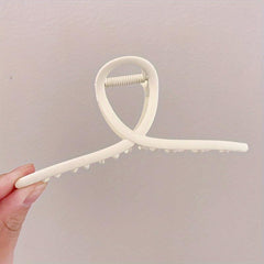 Large Frosted Metal Hair Claw Female Shark Claw Back Head Clip Hair Accessories