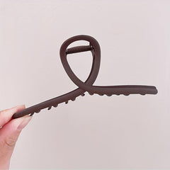 Large Frosted Metal Hair Claw Female Shark Claw Back Head Clip Hair Accessories