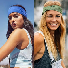 Dark Knitted Sports Headband Stretch Non-slip Yoga Hair Band
