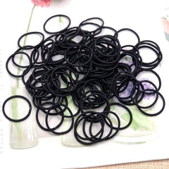 100pcs Multicolor Small Hair Ties Rubber Band for Women Girls