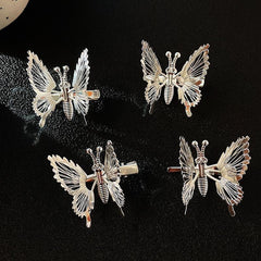 4pcs Vintage Metal Butterfly Hair Barrettes Hair Clips Hairpin Accessories