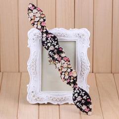 Bohemia Style Hair Bun Maker Ditsy Floral Print Headwear