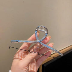 Metal Shark Claw Back Head Hair Large Size Hair Clip Daily And Party Headdress