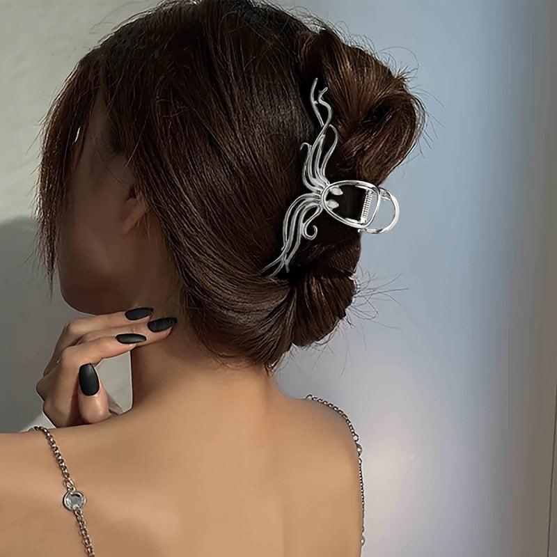 Large Octopus Metal Hair Claw Clip Non Slip Strong Hold Grip Hair Jaw Clip