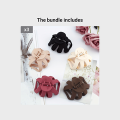 5pcs Matte Hair Clips Strong Grip for Women