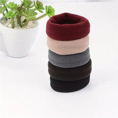 5pcs Minimalist Hair Ties Non Slip Elastic Hair Accessory