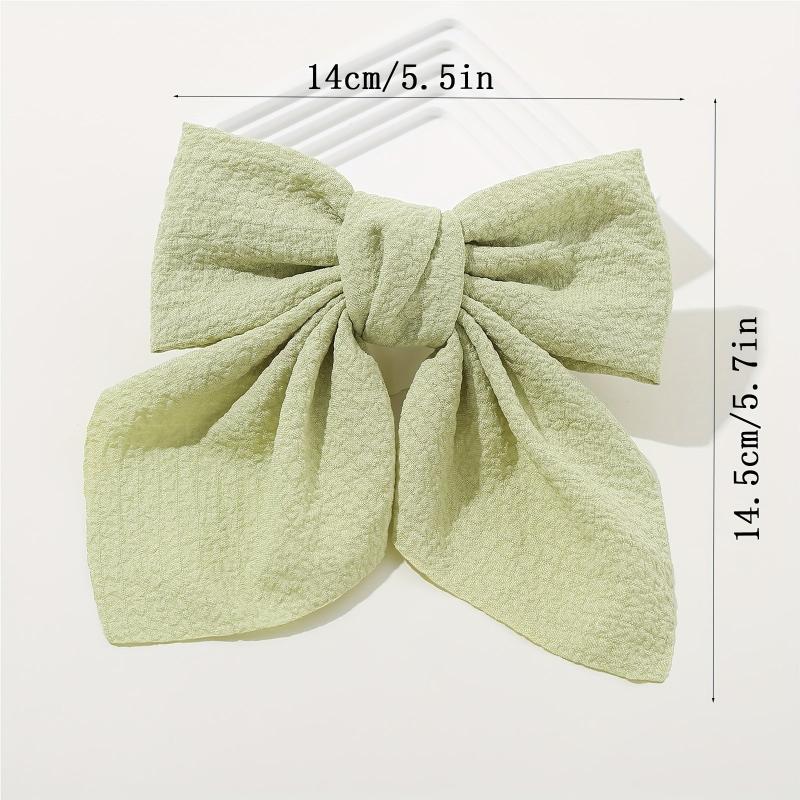 2PCS Floral Bowknot Hair Clip French Barrette Hair Accessories