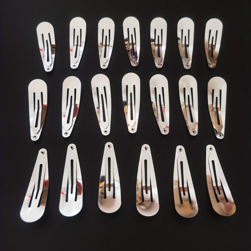 40pcs Metal Hair Clip 5.08cm Polishing Snap Clip Non Slip Hair Accessory