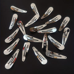 40pcs Metal Hair Clip 5.08cm Polishing Snap Clip Non Slip Hair Accessory