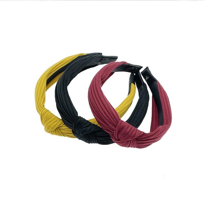 3pcs Mixed Headband Fabric Hair Band Accessories Head Wrap Outdoor Hair Accessor