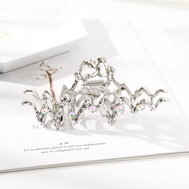 Irregular Crystal Hair Pin Hair Clips For Thick Thin Hair