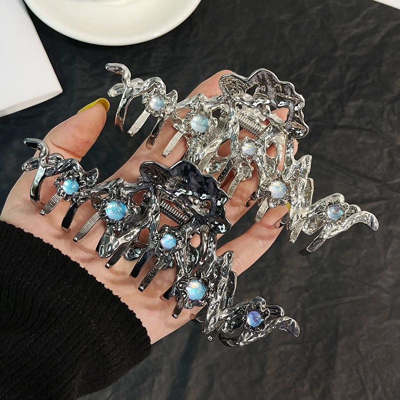Irregular Crystal Hair Pin Hair Clips For Thick Thin Hair