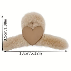 Plush Doll Hair Clip Headdress Hair Claw Female Hair Accessories