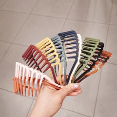 Wave Shape Plastic Hair Comb Headband Elastic Headbands Hair Accessories