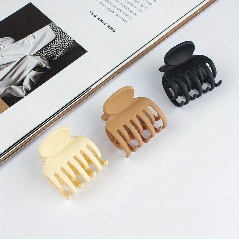 Small Hair Claw Clips Matte Non slip Hair Accessories For Women Girls