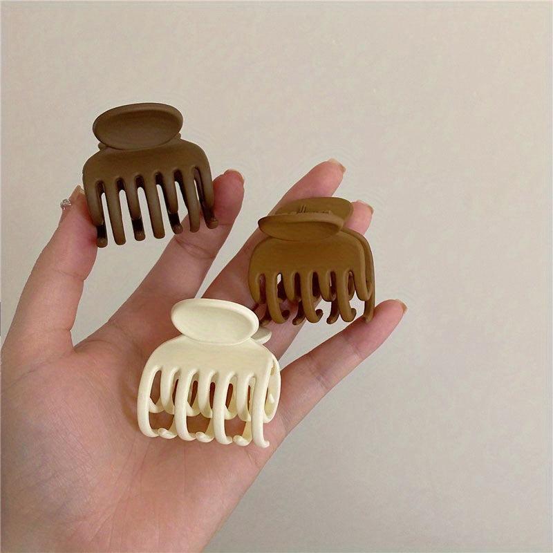 Small Hair Claw Clips Matte Non slip Hair Accessories For Women Girls
