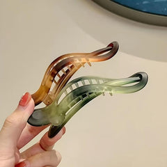 3pcs Amber Frosted Hair Claw Clip Non Slip Grip Hair Jaw Clip