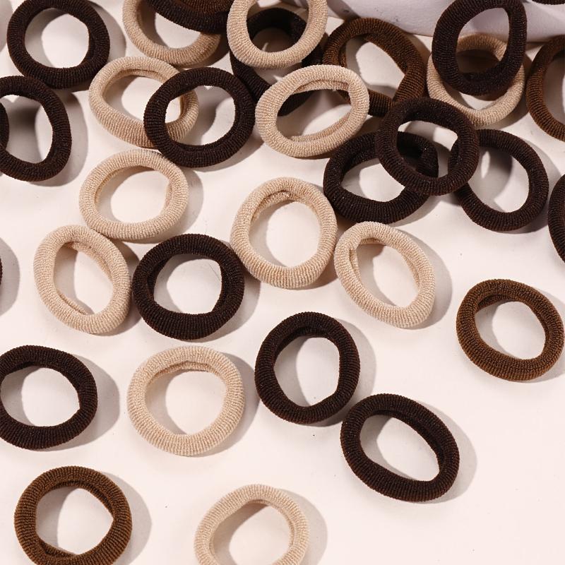 100pcs Hair Elastics Ties Thick Stretchy Rubber Band
